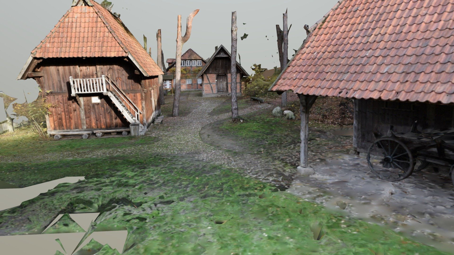 Museumshof areal shot — Sketchfab embed 3D viewer