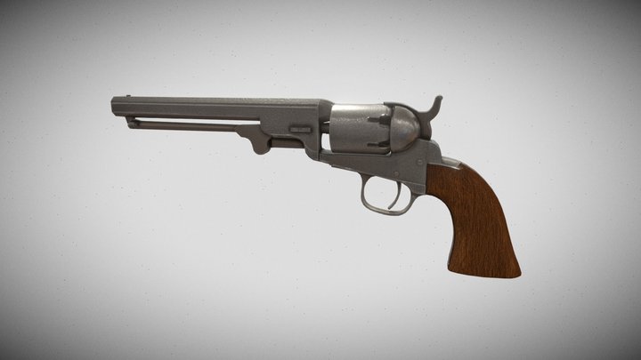 Old West Revolver | 3D Model