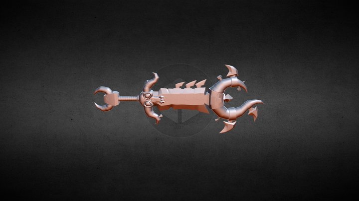 Skull Sword 3D Model