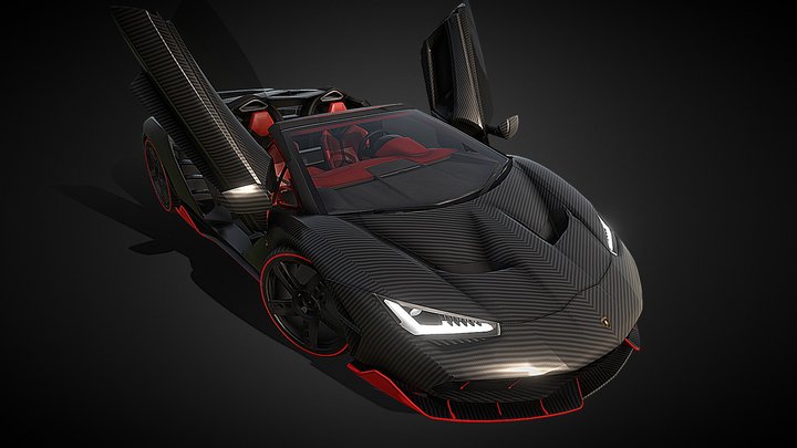 Lamborghini Centenario Roadster SDC 3D Model