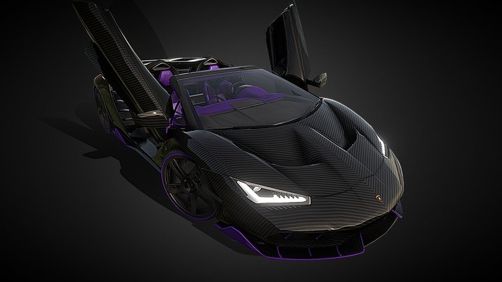 Lamborghini Centenario Roadster SDC 3D Model