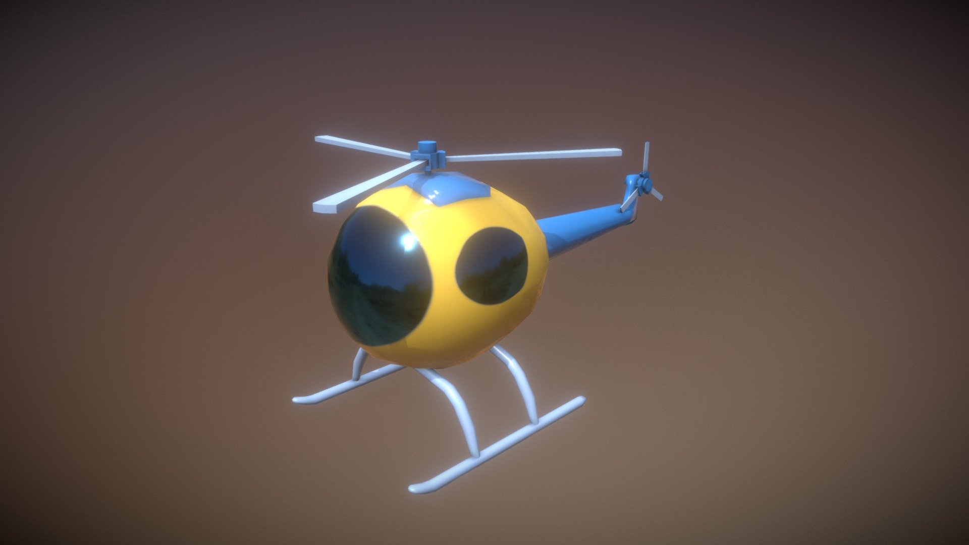 Helicopter Toy low-poly game ready - 3D model by FunFant [938d89c ...