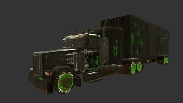 Energy Goods Truck 3D Model