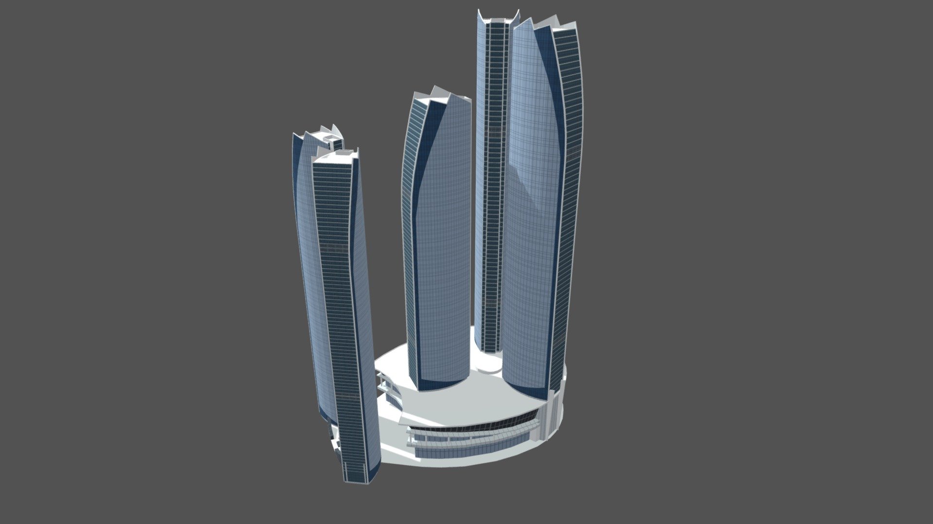 ETIHAD TOWER Low poly - 3D model by nuralam018 [938e618] - Sketchfab