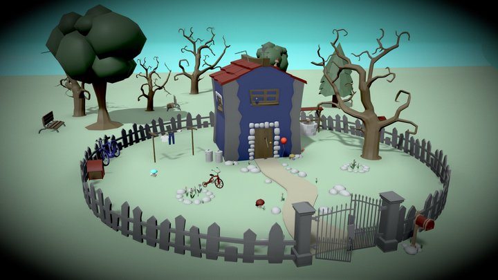 Horror house 3D Model