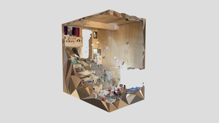 Communal space De Warren v2 3D Model