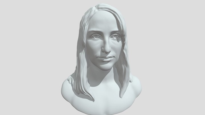 Girl_ Face_model 3D Model