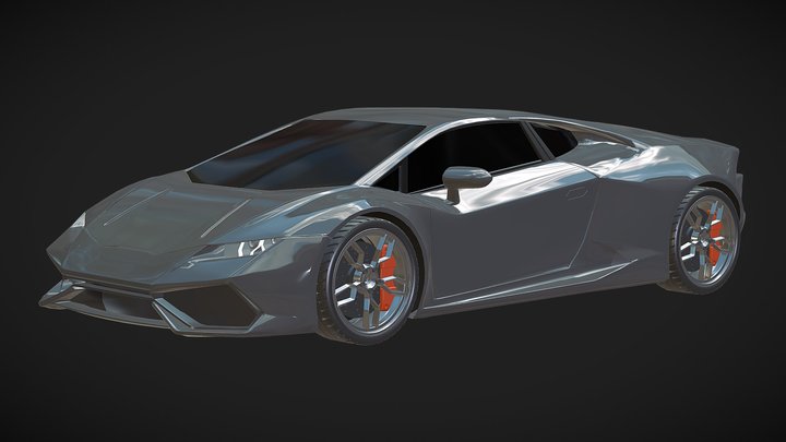 Lambo Huracan sports car 3D Model