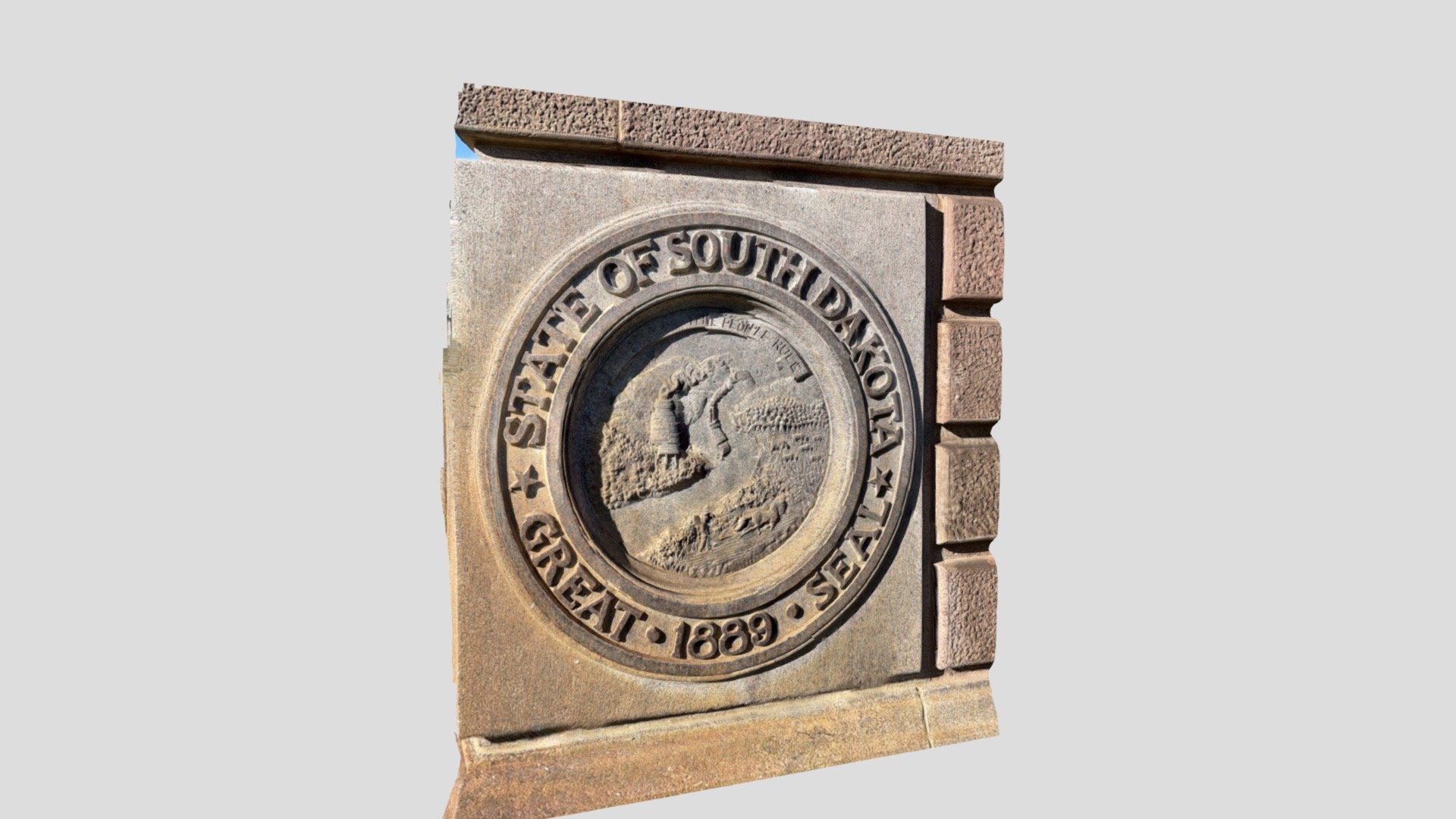 Seal of SD, Capitol cornerstone 1908