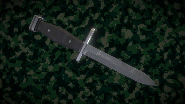 USMC M7 Bayonet 3D Model