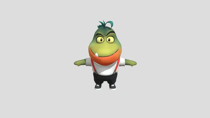 Mr. Pirahna Rig Mixamo (The Bad Guys) – Modello 3D gratuito STL