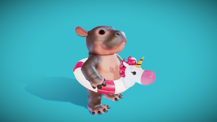 Hippo 3D models - Sketchfab