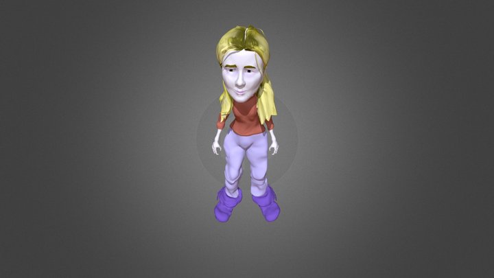 Molly Lockhart Bobble Head Level 3 3D Model