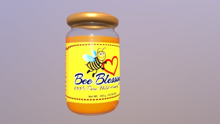 Capellan's Bee Blessings 100% Pure Honey 3D Model
