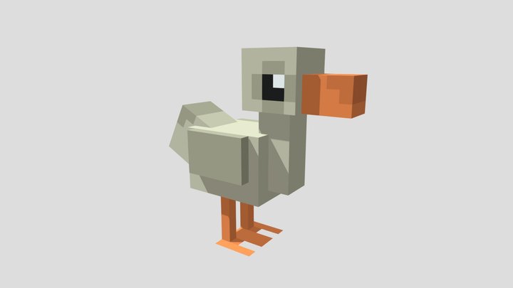 Low-Poly Dodo Bird 3D Model