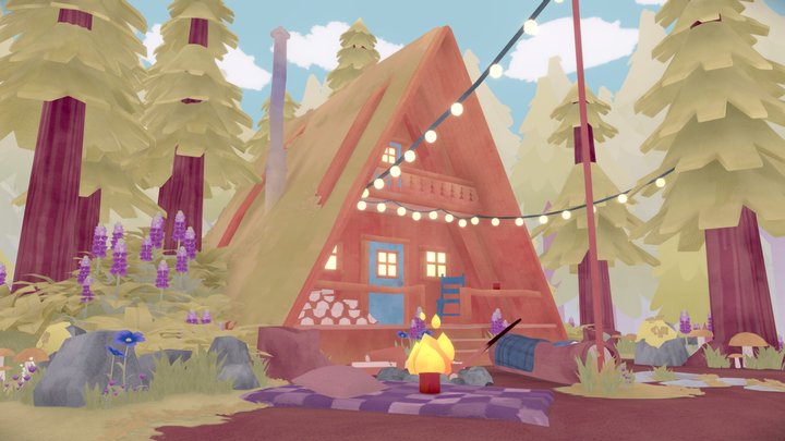 Paper Cabin 3D Model