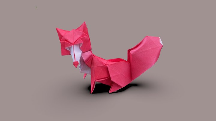 Origami Fox. Roman Diaz 3D Model