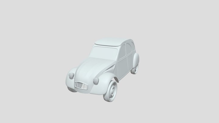 Citroen 2CV 1981 3D Model