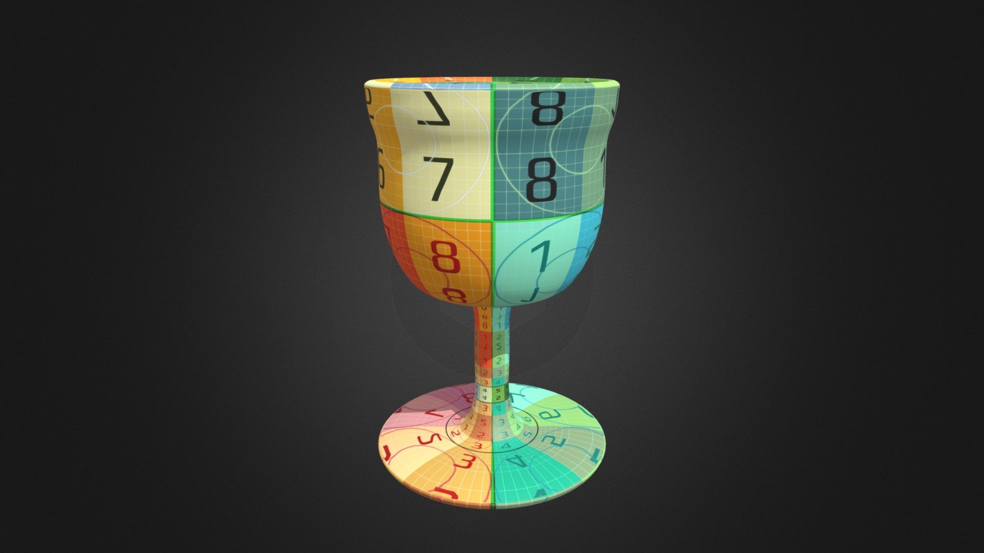 Wine Glass With Color