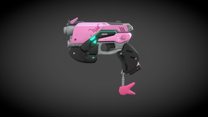 D.Va pistol 3D Model