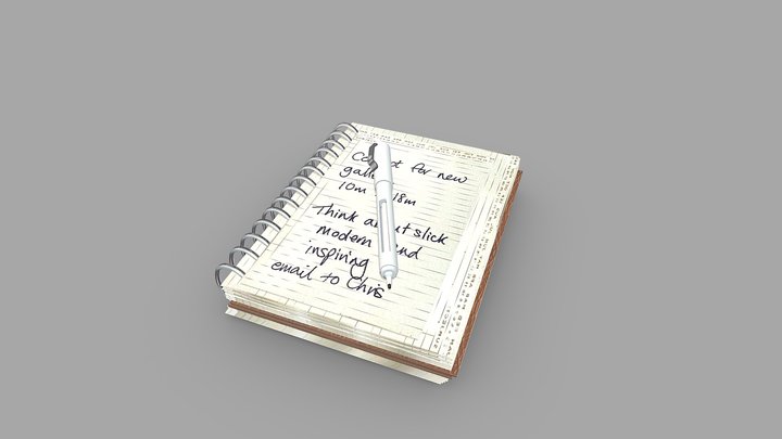 Notebook 3D Model