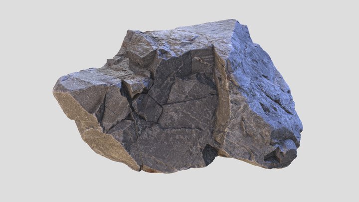 Alaskan Cliff Rock Chunk 12 3D Model