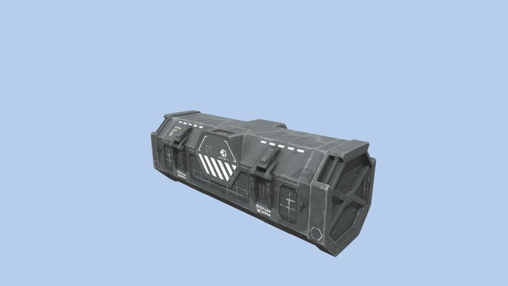 Crate Large Impérial 3D Model