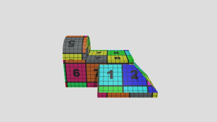 Checkerboard 1 3D Model