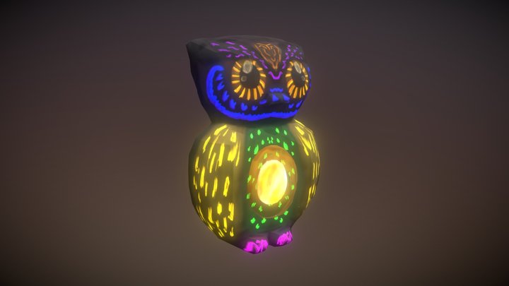 Spectral Owl 3D Model
