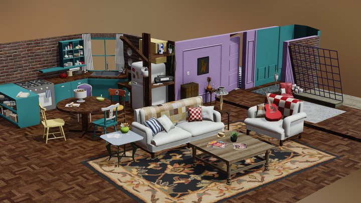 Monica's House 3D Model