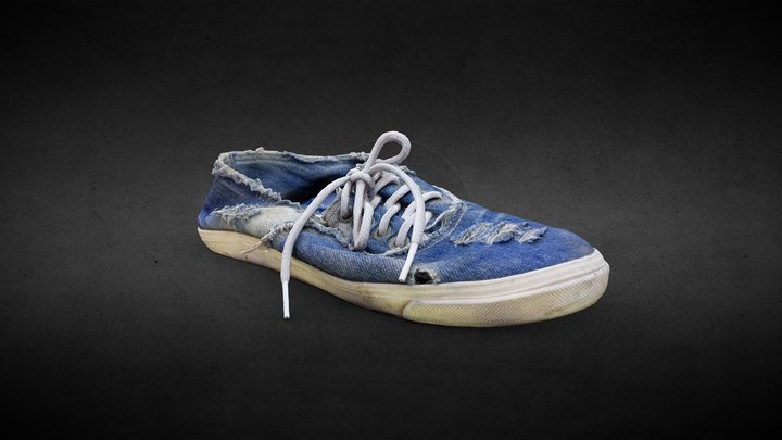 Worn-out sneakers 3D Model