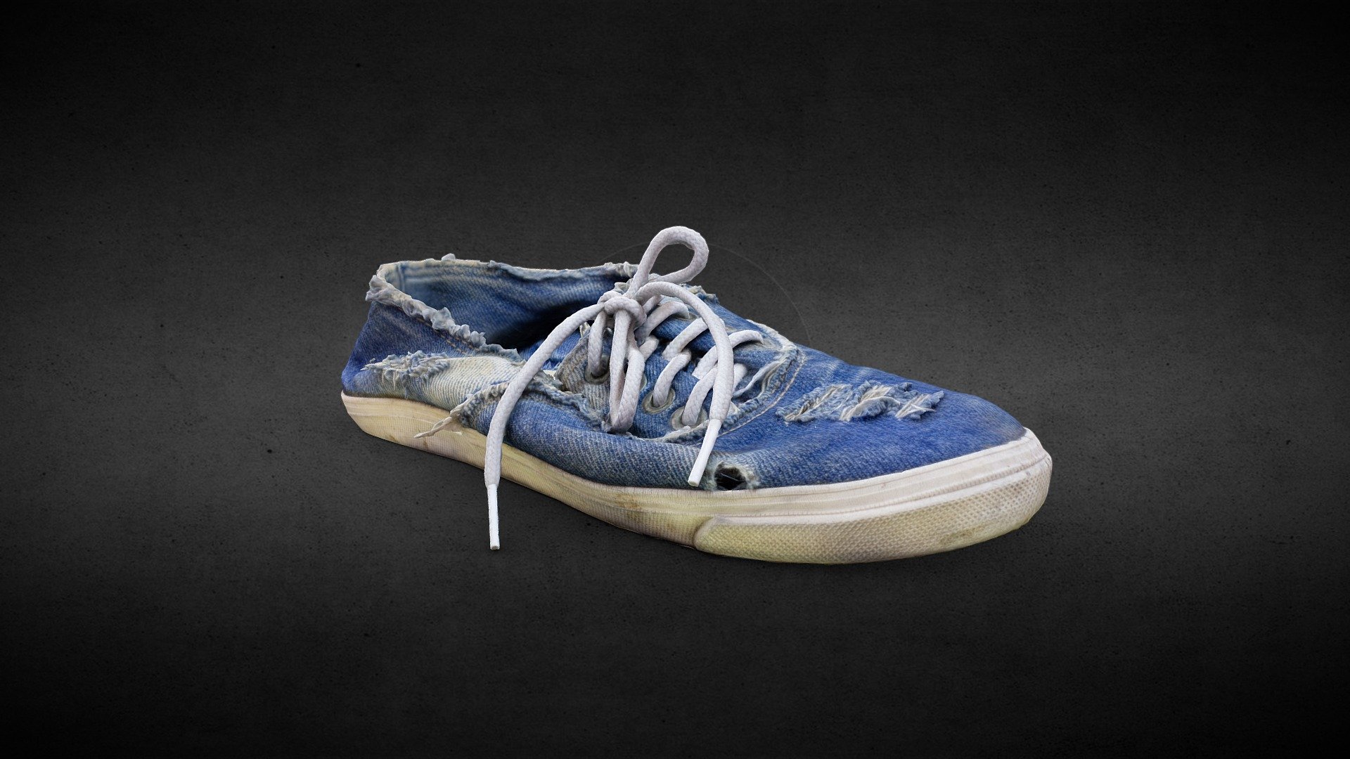 Worn-out sneakers