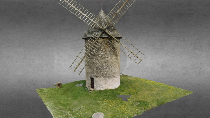 Moulin du Haut-Benauge - Gornac (33) 3D Model