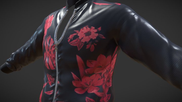 Bomber Jacket 3D Model