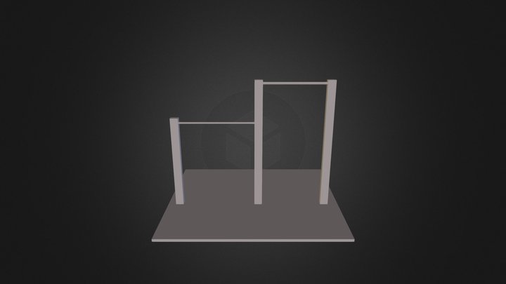 Street Workout: Dwa drążki 3D Model