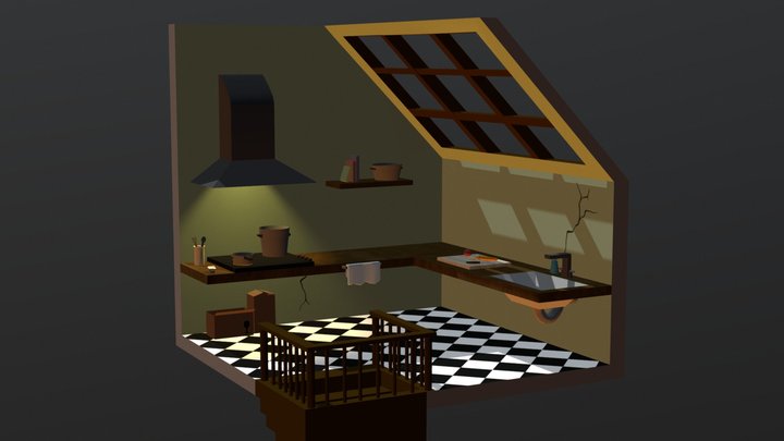 Kitchen Cubicle - Noa Kuypers 3D Model