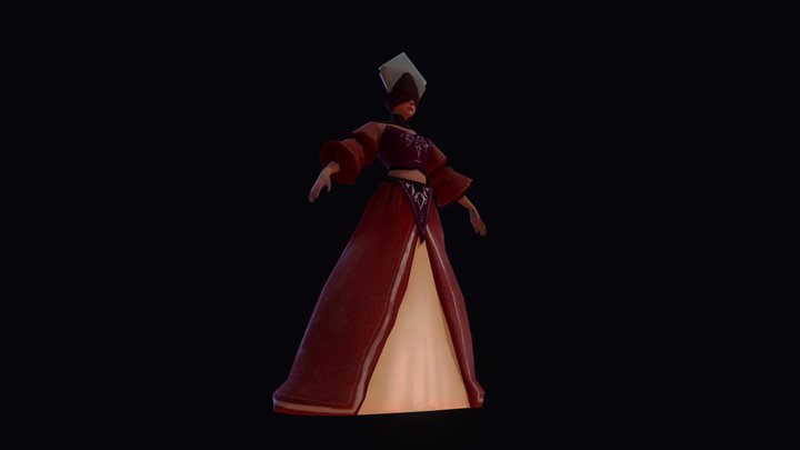 Blinded Queen 3D Model