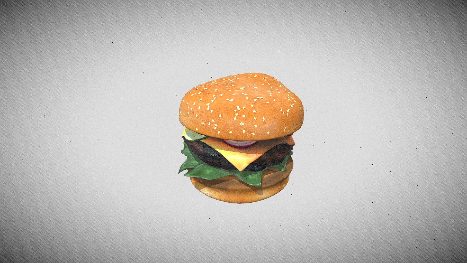 Cheese Beef burger - 3D model by CG RAMEZ (@cgramez) [93a0f7f] - Sketchfab