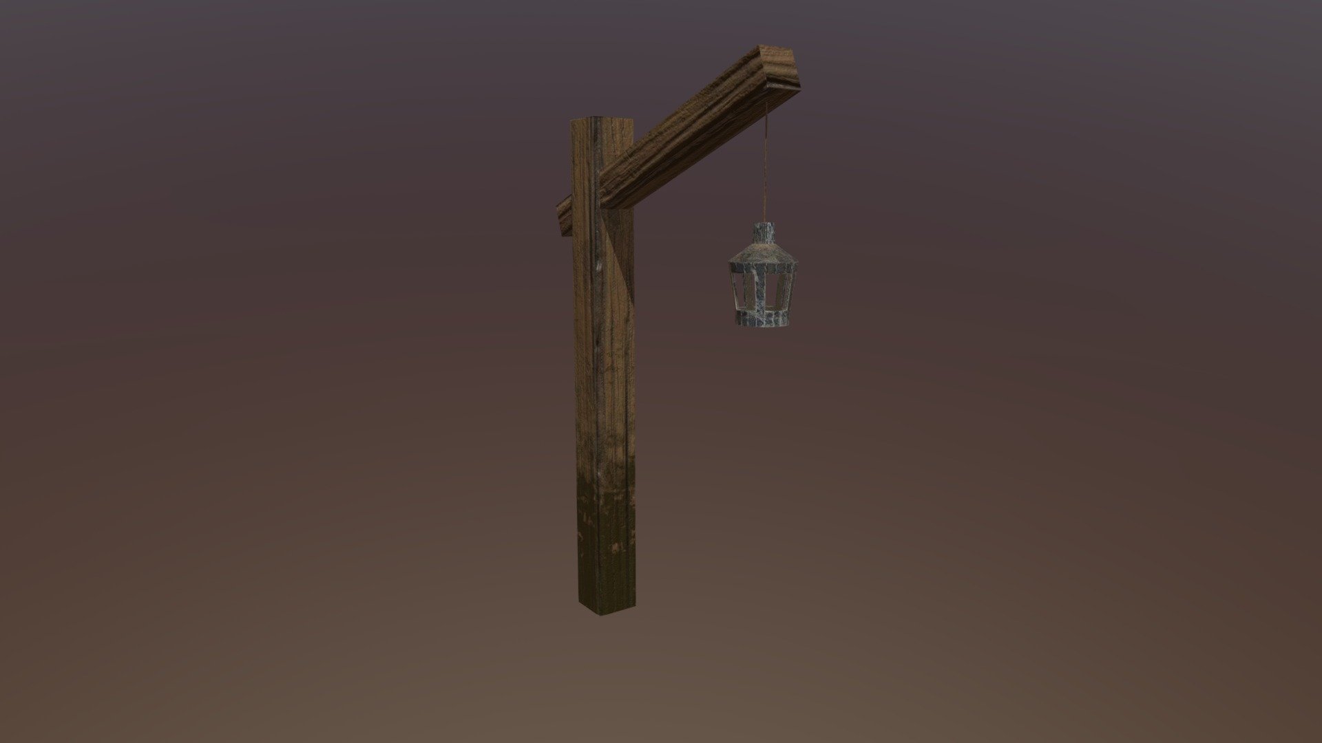 Medieval Lamp Post