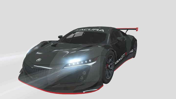 acura nsx gt3 evo – Gratis 3D-model STL