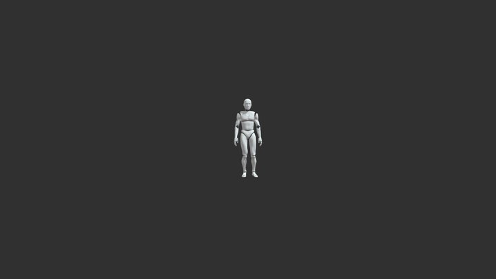 Walks And Says Time To A Passerby 3D Model