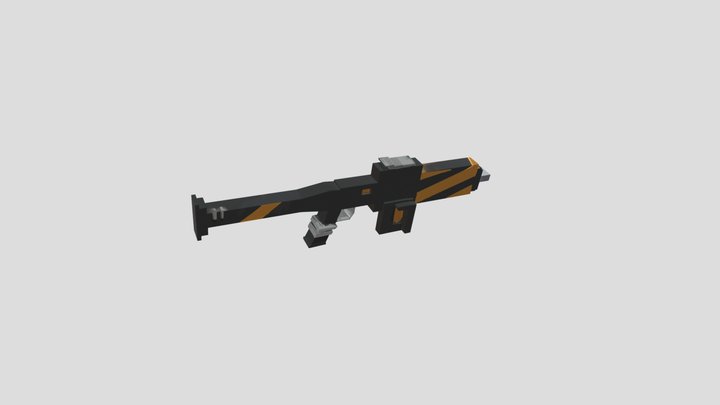 Sci-fi 3D Gun Model 3D Model