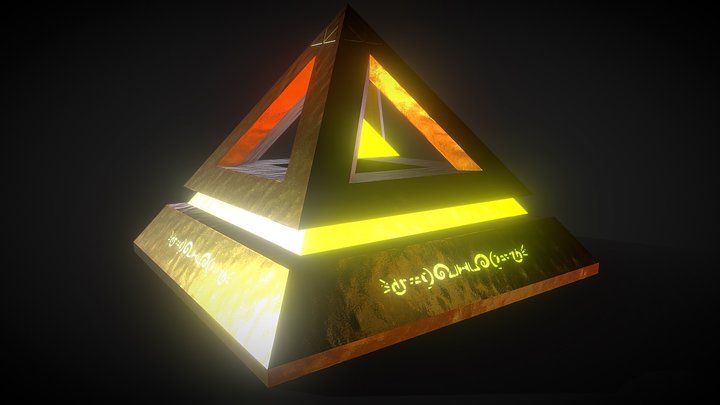 Mystical Ancient Pyramid Artifact 3D Model