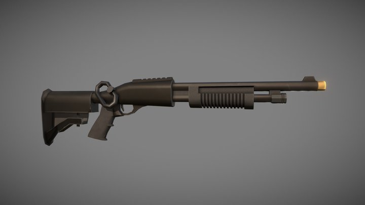 Sentinels of Freedom - Shotgun Upgrade 3D Model
