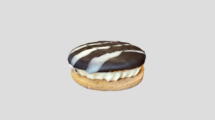 Scanned cookies with cream 3D Model