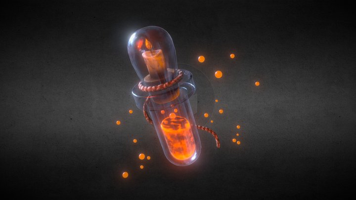 Candle - Potion 3D Model