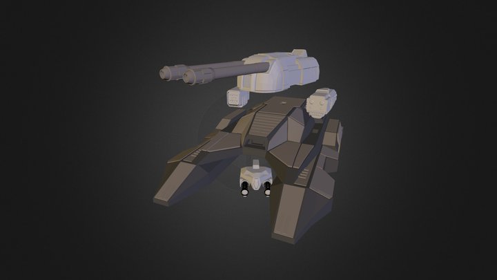 Human army - M1A7 tank 3D Model