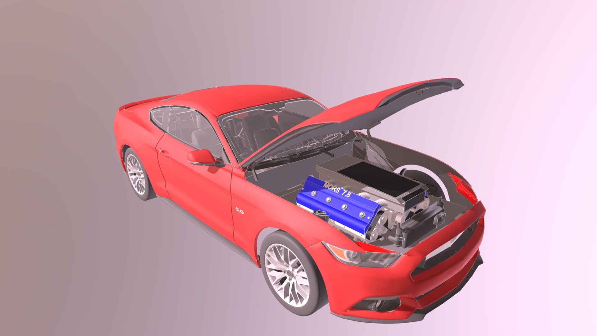 2015+ Ford+ Mustang+GT - 3D model by JeanReneCamara [93a7455] - Sketchfab