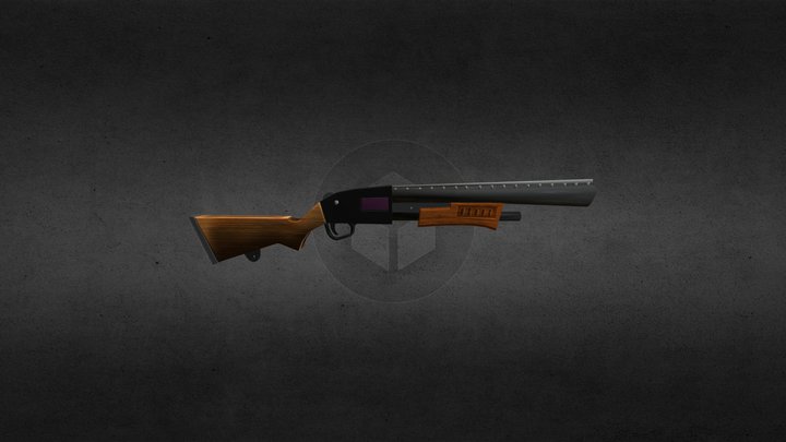 Pump Shotgun 3D Model