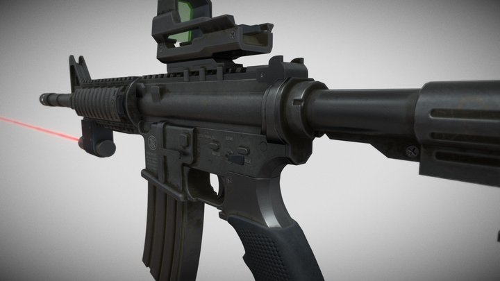 FN-M4A1 Carbine – Kostenloses 3D-Modell STL